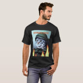 面白い猫の言葉 割礼サバイバー パロディ 冗談 Tシャツ (正面フル)