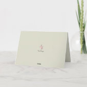 面白い猫の誕生日カード カード (裏面)