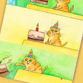 面白い猫の誕生日グリーティングカード カード