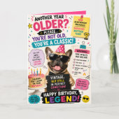面白い猫の誕生日 カード (正面)