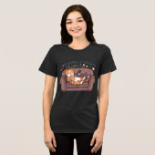 面白い猫のTシャツ – Catflix & Chill Tee トライブレンドＴシャツ (正面全面)