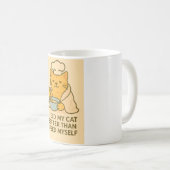 面白い猫シェフマグ コーヒーマグカップ (正面右)