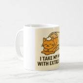 面白い猫マグ コーヒーマグカップ (正面左)