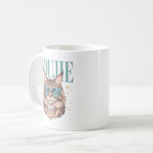 面白い猫好きのコーヒーマグ コーヒーマグカップ (正面左)