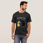 面白い猫好きギフト 面白いフレーズ 猫の飼い主 Tシャツ (正面フル)