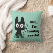 面白い猫好きスロー枕 - かわいい猫デザイン クッション (ブランケット)