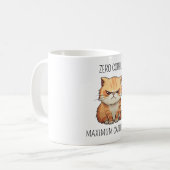 面白い猫態度 コーヒーマグカップ (正面左)