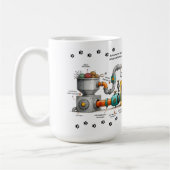 面白い猫組立機械マグカップ コーヒーマグカップ (左)