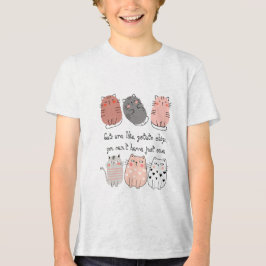 面白い猫、かわいい猫 トライブレンドＴシャツ