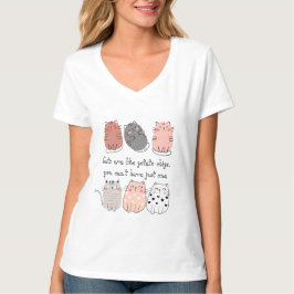 面白い猫、かわいい猫 Tシャツ