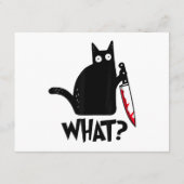 面白い猫 なに_ 黒猫  エンクロージャーカード (裏面)