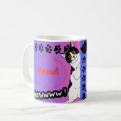 面白い猫 コーヒーマグカップ (正面左)
