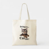 面白い猫 トートバッグ (裏面)