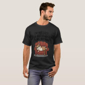 面白い猫 私は怠け者じゃない 何もしない昼寝を楽しむ Tシャツ (正面フル)