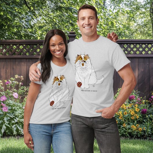 面白い猫 Tシャツ