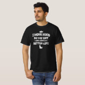 面白い猫Tシャツ - 面白い猫の名言Tシャツ Tシャツ (正面フル)