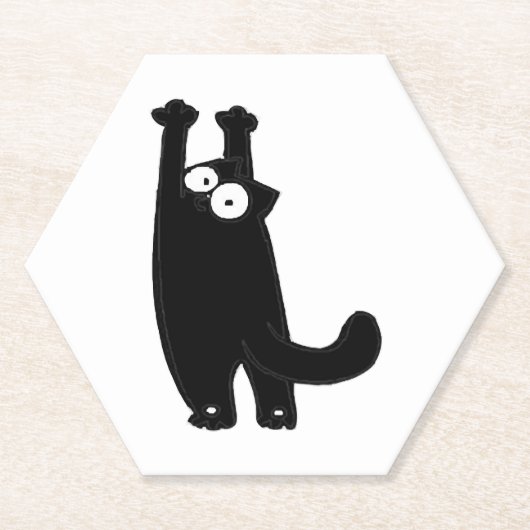 面白い猫T ペーパーコースター (正面)