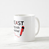 面白い獣か最高の英語教師 コーヒーマグカップ (正面右)
