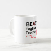 面白い獣か最高の英語教師 コーヒーマグカップ (正面左)