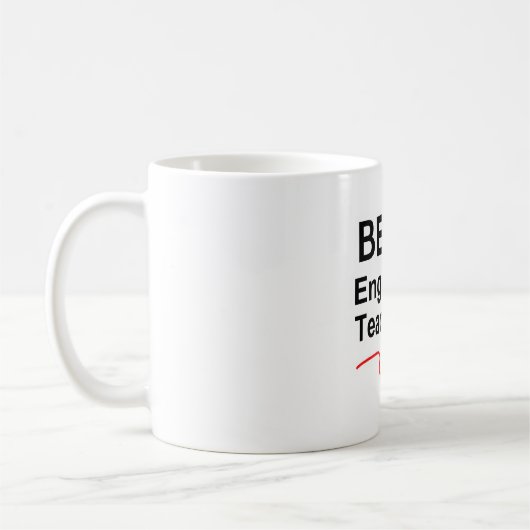 面白い獣か最高の英語教師 コーヒーマグカップ (左)