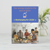 面白い現代的な2026年新年の写真カード シーズンカード (スタンド正面)