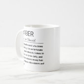 面白い理容師の定義 コーヒーマグカップ (正面左)