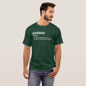 面白い理容師の定義Tシャツ Tシャツ (正面フル)