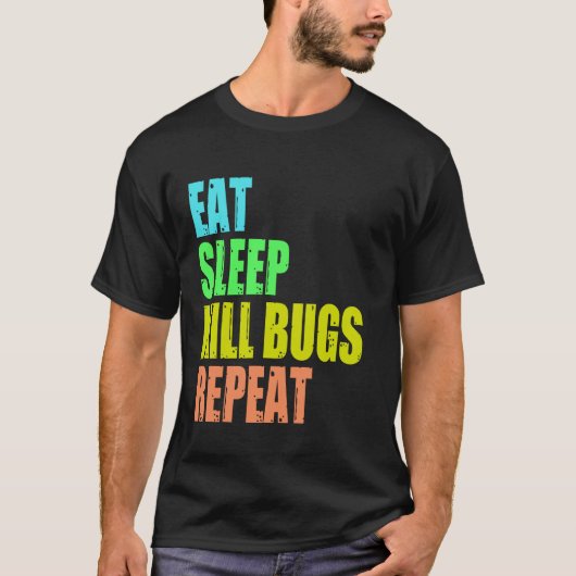 面白い男性の害虫駆除の駆除の Tシャツ (正面)