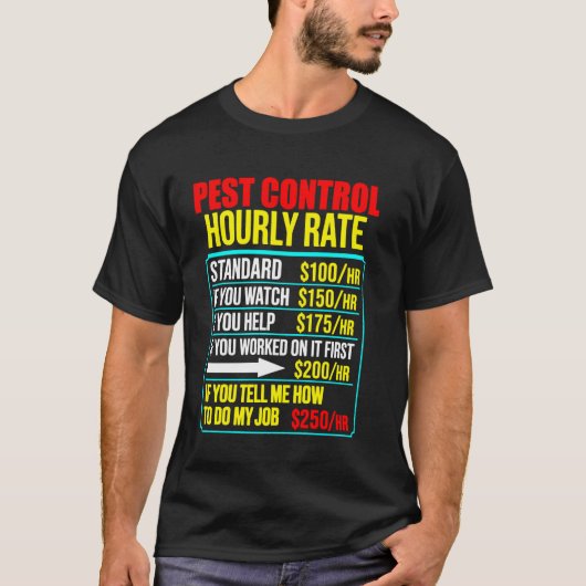 面白い男性の害虫駆除害虫駆除 Tシャツ (正面)