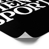 面白い男性向けスポーツ ポスター (角)