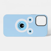 面白い白くまの顔 iPhoneケース (裏面横)
