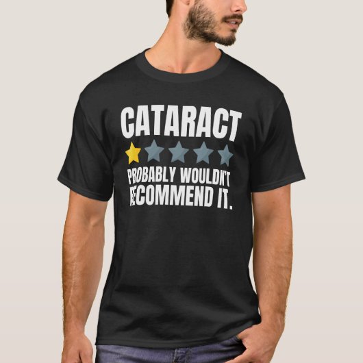 面白い白内障の眼科手術後の回復 Tシャツ (正面)