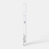 面白い白猫iPhone 16ケース - かわいいおこりんぼ猫P iPhone 16ケース (左側面)