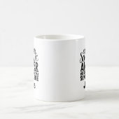 面白い皮肉なカスタムネーム コーヒーマグカップ (中央)