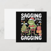 面白い皮肉なクリスマス・ユーモア　ダサいけどまだ笑える シーズンカード (正面/裏面)