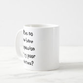 面白い皮肉なコーヒーマグ コーヒーマグカップ (正面左)