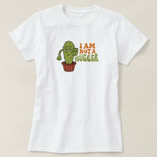 面白い皮肉なサボテン Tシャツ (デザイン正面)