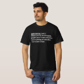 面白い皮肉な定義 Tシャツ (正面フル)
