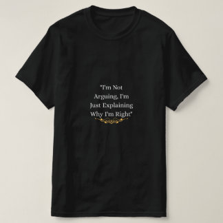 面白い皮肉な引用の黒いTシャツ Tシャツ