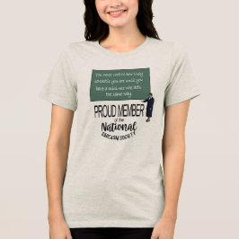 面白い皮肉な引用 トライブレンドTシャツ