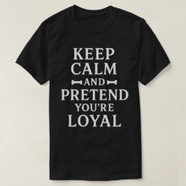 面白い皮肉な犬のユーモアデザイン Tシャツ