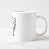 面白い皮肉な猫のコーヒーマグ – 黙った時の音が好きです ジャンボコーヒーマグカップ (右)