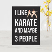 面白い皮肉な空手カード武術家 カード (黄色い花)