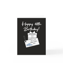 面白い皮肉な40歳の誕生日