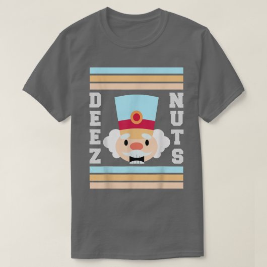 面白い皮肉なDeez Nutsナッツクラッカー醜いスウェーター Tシャツ (デザイン正面)