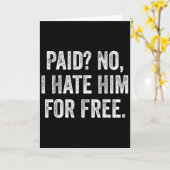 面白い皮肉の名言が嫌いなわけじゃない、ただお金は払いたくないだけ カード (黄色い花)