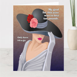 面白い目標 レトロな挨 カード