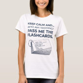 面白い看護学生の勉強フラッシュカード Tシャツ (正面)