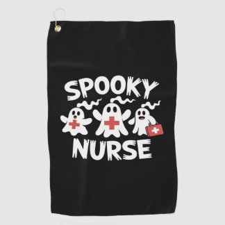 面白い看護師のハロウィン ゴルフタオル