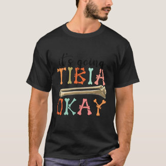 面白い看護師の医者のダジャレジョーク 脛骨大丈夫です Tシャツ